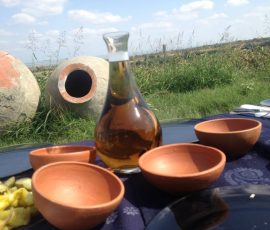 Tasting qvevri wine in Kakheti