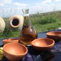 Tasting qvevri wine in Kakheti